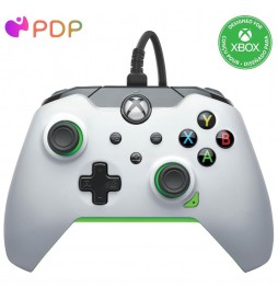 MANETTE FILAIRE XBOX PDP NEON BLANC