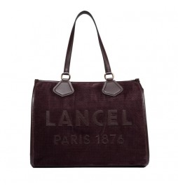 SAC CABAS LANCEL  L SUÈDE PERFORÉ A13207B2TU
