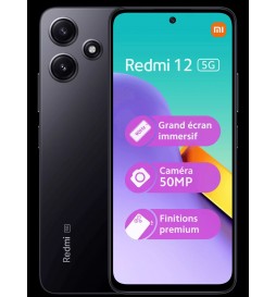 TELEPHONE PORTABLE XIAOMI REDMI 12 5G 128GB NOIR