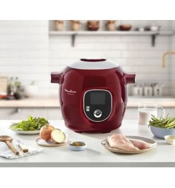MULTICUISEUR INTELLIGENT MOULINEX COOKEO+ 180 RECETTES ROUGE CE85B510
