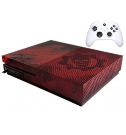 CONSOLE MICROSOFT XBOX ONE S 2TO EDITION GEARS OF WAR AVEC UNE MANETTE BLANCHE