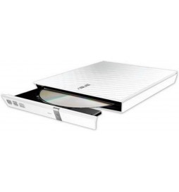 LECTEUR DE DISQUES OPTIQUES ASUS SDRW SLIM DVD±R/RW BLANC