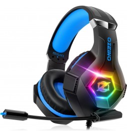 CASQUE OZEINO CASQUE GAMING POUR PS5 PC PS4,SWITCH XBOX SERIES X & S-BLEU NOIR