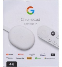 BOITIER CHROMECAST GOOGLE TV 4K V4