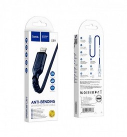 CABLE  HOCO USB LIGHTNING  X59  1M BLEU 2.4A
