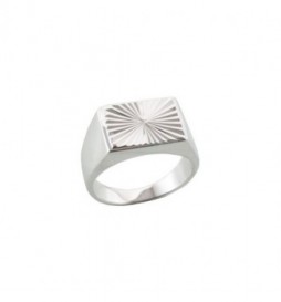 BAGUE CHEVALIERE  ARGENT 925 RHODIE TAILLE 60