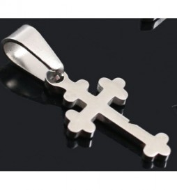 PENDENTIF ACIER CROIX 