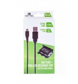 BATTERIE AVEC CABLE DE RECHARGE POUR XBOX ONE PLAY AND CHARGE