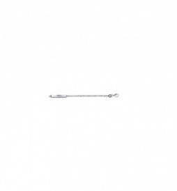 BRACELET IDENTITE ARGENT 925 RHODIE  15CM