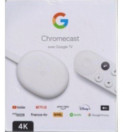 BOITIER CHROMECAST GOOGLE TV 4K V4 
