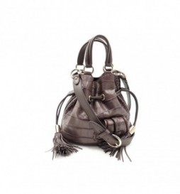 SAC A MAIN LANCEL PREMIER FLIRT CROCO MARRON 