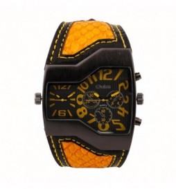 MONTRE OULM HP1220 NOIR ET JAUNE