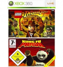 JEUX XBOX 360 LEGO INDIANA JONES + KUNG FU PANDA