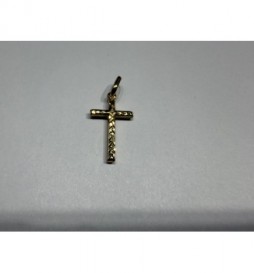 PENDENTIF OR 375/1000 CROIX 0.55G