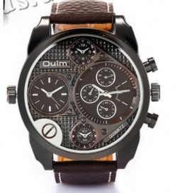 MONTRE OULM 9316 MARRON CADRAN NOIR