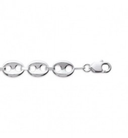 BRACELET ARGENT 925 GRAIN DE CAFE 21CM  22.57G 