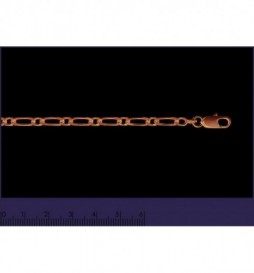 CHAINE PLAQUE OR FIGARO 55 CM