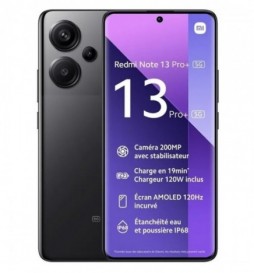 TELEPHONE PORTABLE  XIAOMI REDMI NOTE 13 PRO + 5G 256GB NOIR