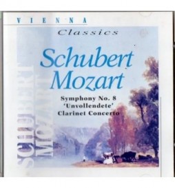 CD VIENNA CLASSICS SCHUBERT MOZART SYMPHONY N°8 UNVOLLENDETE CLARINET CONCERTO 