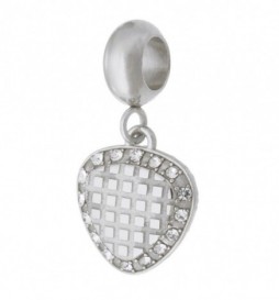 PENDENTIF COEUR OXYDE EN ACIER 