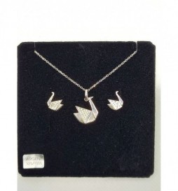 COFFRET ARGENT 925 CYGNES