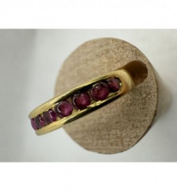 BAGUE DEMI RAIL ROSE