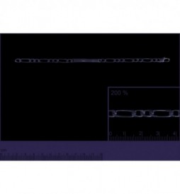 BRACELET IDENTITE ARGENT 925 18CM  6.8G 