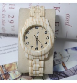 MONTRE IMITATION BOIS BLANC
