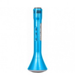 ENCEINTE NOMADE BLEU BLUETOOTH KARAOKE AVEC MICRO PARTY-KAMIC-BL  