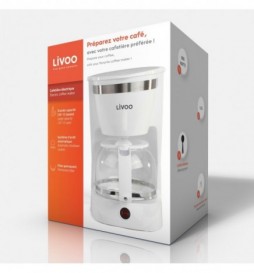 CAFETIERE ELECTRIQUE LIVOO DOD163W BLANC