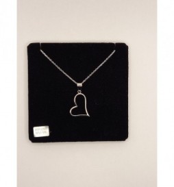  COFFRET ARGENT 925 RHODIE COEUR AJOURE