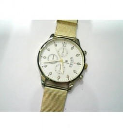 MONTRE SHAARMS OR CADRAN BLANC AVEC DATE