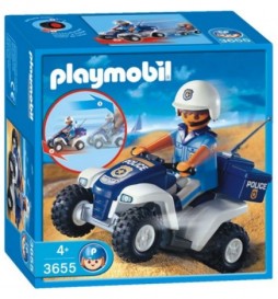LEGO POLICIER AVEC QUAD - 3655 PLAYMOBIL 