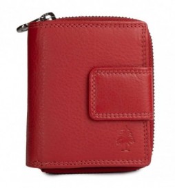 AKIRO PORTEFEUILLE CUIR ROUGE  2215RONA