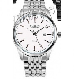 MONTRE CURREN 8052 SILVER CADRAN BLANC