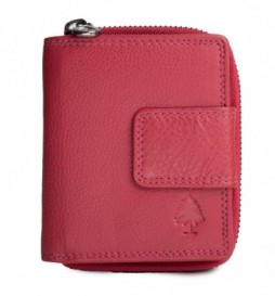 AKIRO PORTEFEUILLE CUIR FUSHIA  2215TUNA
