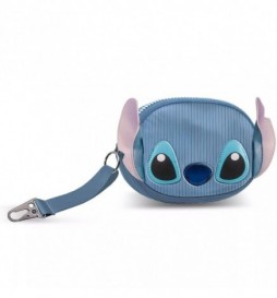 PORTE MONNAIE  OVALE BLEU DISNEY LILO ET STITCH SIGHT-ROY 