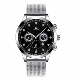 MONTRE SHAARMS GRIS ET NOIR