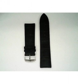 BRACELET DE MONTRE 24MM NO NAME CUIR NOIR