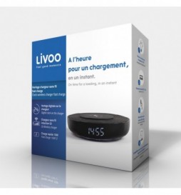 HORLOGE CHARGEUR SANS FIL  LIVOO TEA239