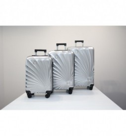 VALISE DANIEL HECHTER 60 CM SILVER POLYCARBONATE