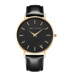 MONTRE THE FIFTH NOIR CADRAN OR