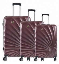 VALISE DANIEL HECHTER 70 CM BURGUNDY POLYCARBONATE