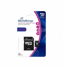 MICRO SDXC 64GB MEDIA RANGE  +ADAPTER CL.10 W/ADA. MR955