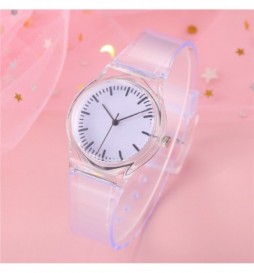 MONTRE NONAME BRACELET TRANSPARENT