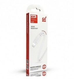 CABLE DIM M58 USB LIGHTNING 1M BLANC 6A