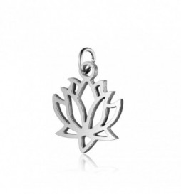 PENDENTIF ACIER FLEUR DE LYS 