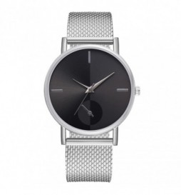 MONTRE NONAME BRACELET GRIS ECRAN NOIR