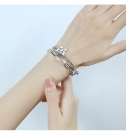 BRACELET ACIER PAPILLON