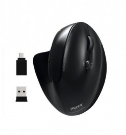 SOURIS PORT CONNECT ERGONOMIQUE BLUETOOTH SANS FIL RECHARGEABLE NOIR